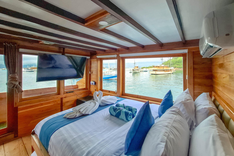Labuan Bajo: 3-Day Komodo Sailing Luxury Boat with All Fees Deluxe Boat - Private Standar Room (2pax/room)