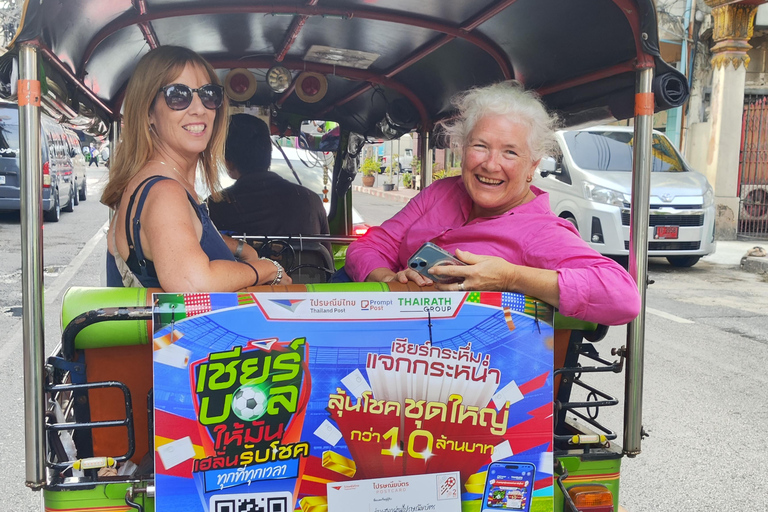 Tour di Bangkok in Tuk Tuk con servizio di prelievo in hotel e cena