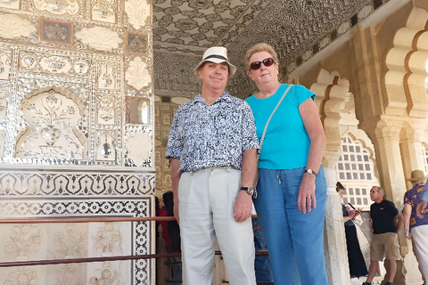 Jaipur : Marché aux fleurs, Fort d&#039;Amber, Temple des singes et visite de la villeVisite guidée sans guide