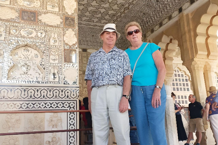 Jaipur : Marché aux fleurs, Fort d&#039;Amber, Temple des singes et visite de la villeVisite guidée sans guide