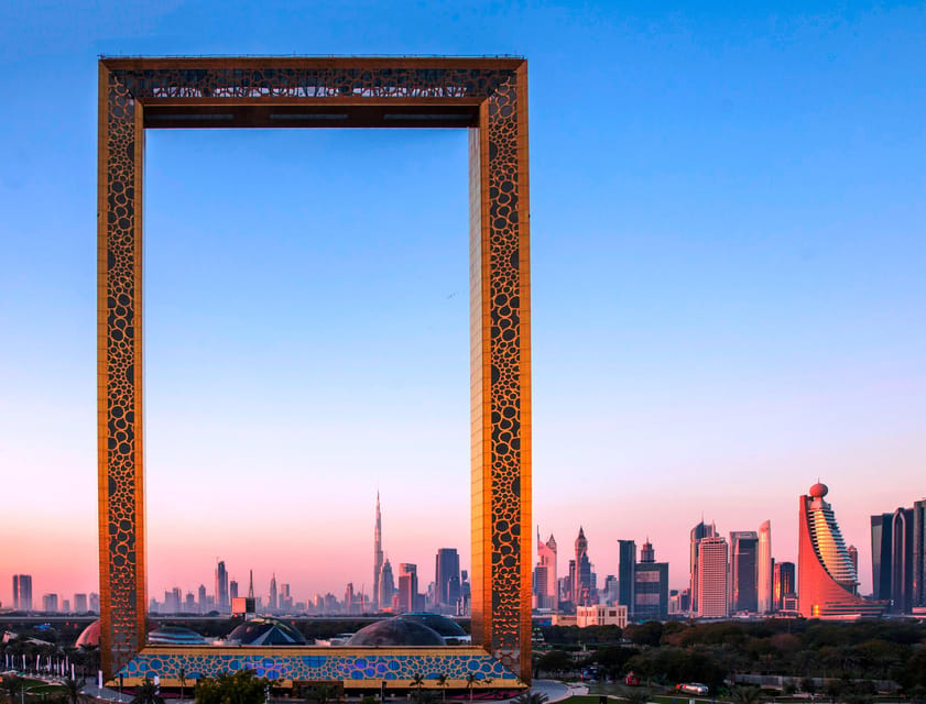 Tour Guide A Frame Dubai: Private City Tour with Dubai Frame Entry Ticket | GetYourGuide
