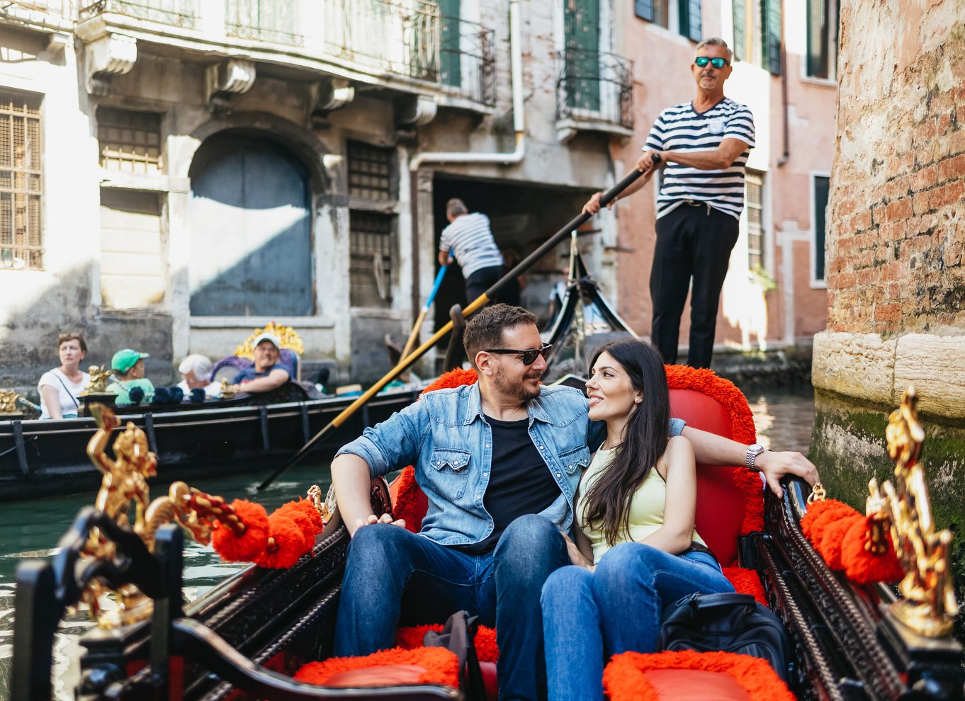 Venedig: Gondoltur på Canal Grande med app-kommentarer