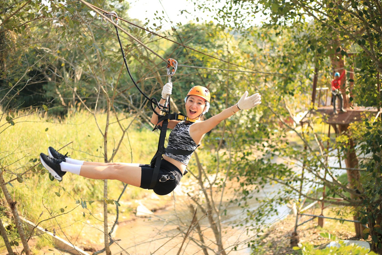 Chiang Mai: Zipline & High Rope without Lunch & Transfer High Rope Course: Program (M) Ticket Only
