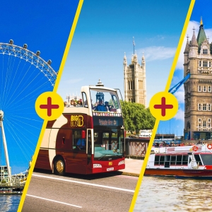 London: London Eye, River Cruise, & Hop-on Hop-off Bus Tour
