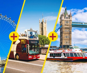 London: London Eye, River Cruise, & Hop-on Hop-off Bus Tour