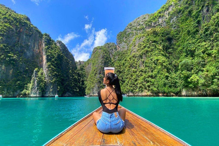 From Phi Phi: 6 Hrs Private Phi Phi Islands Boat Tour3-5 Person Tour