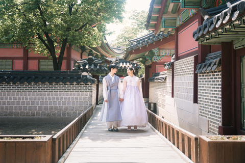 Sydkorea GyeongbokgungPalatset: Professionell fotografering av HanbokSydkorea GyeongbokgungPalatset: Professioanl Hanbok Fotografi