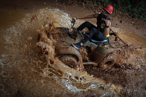 Cancun: Dynamiczna wycieczka z ATV, Cenote i tyrolkamiPODWÓJNY ATV Z TULUM