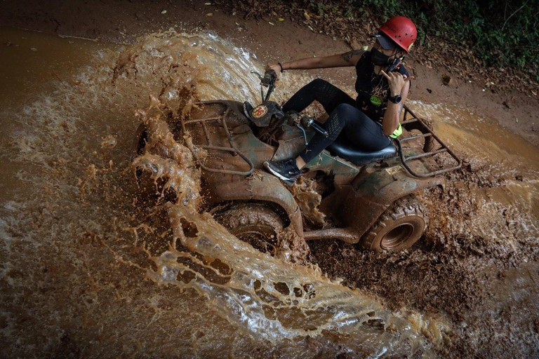 Cancun : Circuit dynamique avec quad, cenote et tyrolienneDOUBLE QUAD DE TULUM