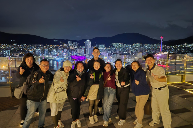 Busan: Sky Capsule, Local Street Food and Sunset/Night Views Nightview Shared Tour, Meet at KTX Busan Station