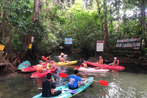 Krabi: Spływ kajakowy Amazon Klong Srakaew i karmienie słoni