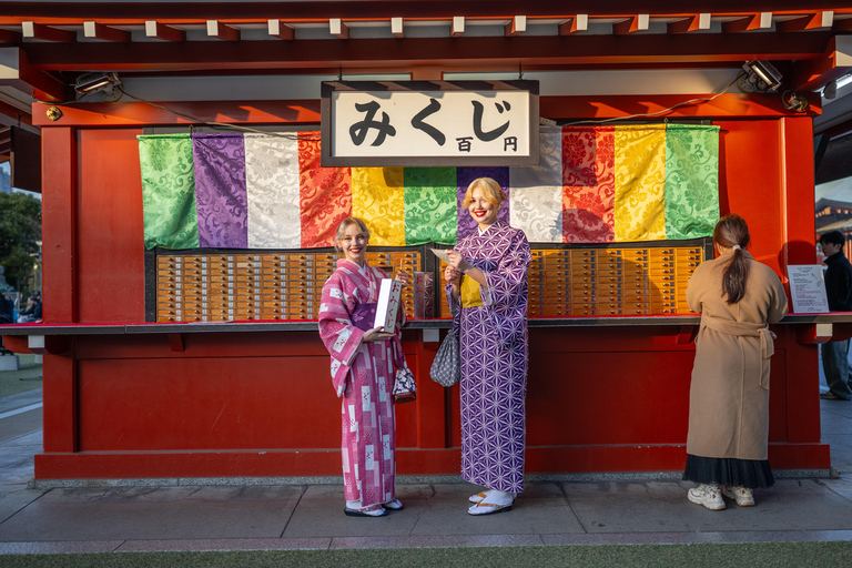 Tokyo: Luxury Kimono Walking Tour w/ Local Guide opt. Vegan