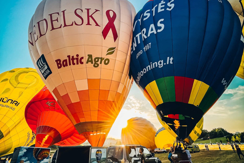 Vilnius ou Trakai: Voo de balão de ar quente