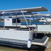 Maroochy River: Pontoon BBQ Cruiser Boat Hire 10-person Maroochy River: Pontoon BBQ Cruiser Boat Hire 10-person