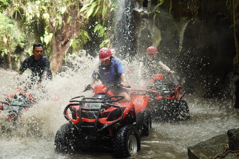 Ubud ATV through River, Cave, Waterfall & Rafting Package Rafting without Shuttle ( Optional with SHUTTLE AVAILABLE )
