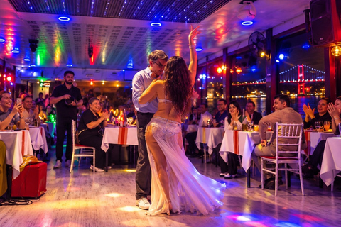 Istanbul: Bosphorus Dinner Cruise, Turkish Shows & DJ Party Birthday Celebration – VIP Table & Alcholic Drinks