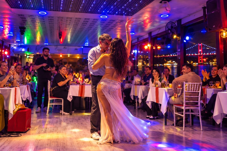 Istanbul: Bosphorus Dinner Cruise, Turkish Shows & DJ Party Birthday Celebration – VIP Table & Alcholic Drinks