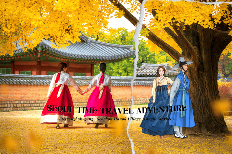 Gyeongbok-gung and Seochon walking tour with coin lunchbox Gyeongbok-gung & Seochon Walking Tour (Hanbok Experience)