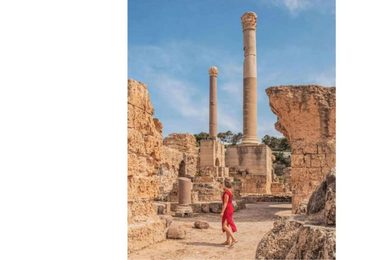 Visite privée amusante : Médina de Tunis, Sidi Bou Said Bleu, CarthageVille de ramassage : Mahdia