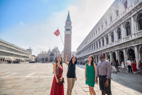 Venise : palais des Doges, basilique et accès terrasseVisite de groupe en allemand