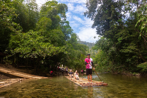 Aventure à Khao Lak : Rafting en bambou et promenade à dos d'éléphantKhaolak - Rafting en bambou et promenade à dos d'éléphant