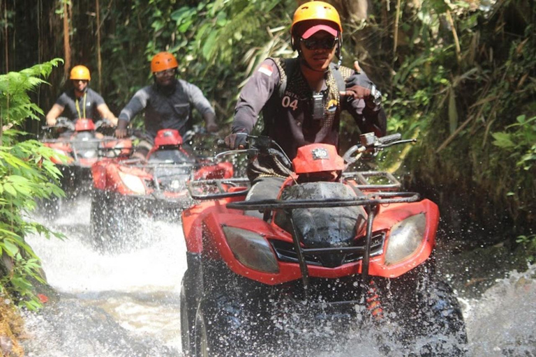 Ubud: Guided Quad Bike ATV Adventure with Waterfall & Tunnel Guided Single ATV - Long Track ( 7KM / 1,5 Hours )