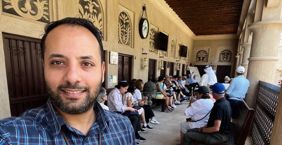 Dubai Old Town, Creek, Abra boat, Souks Guided walking Tour