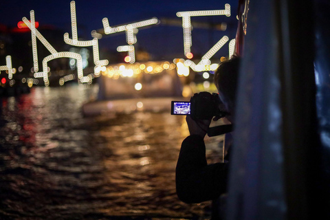 Amsterdã: Barco do Festival da Luz com bebidas e petiscos ilimitados