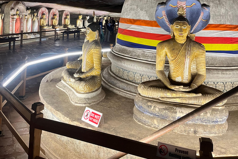 Kandy: Sigiriya Rock & Dambulla Cave Temple adventure tour