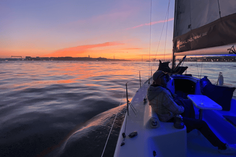 Boat Tour: Sailing in Lisbon Sunset with Local Guide w/Wine Private Night Party: Sailing in Lisbon After Hours Party