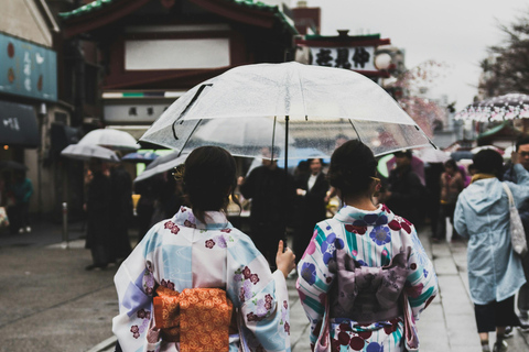 Tóquio: Visita ao Templo Sensoji com aluguer de quimono