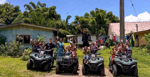Coral Coast Fiji: ATV Quad Bike Tour with Village Visit