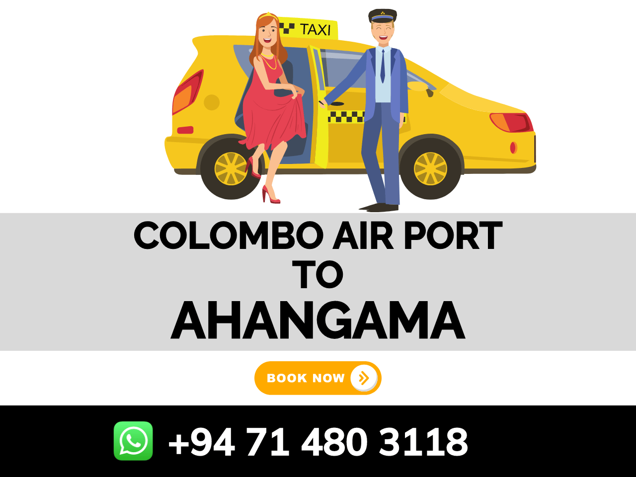 Privates Taxi vom Flughafen Colombo (CMB) nach Ahangama/Midigama