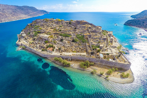 Heraklion Spinalonga Agios Nikol. Elounda all inn Boat + BBQ Pickup from Heraklion and Ammoudara