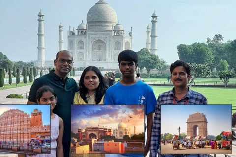 Ab Delhi: 5 Tage Goldenes Dreieck Tour mit Fahrer und ReiseführerLimousine (2+1)