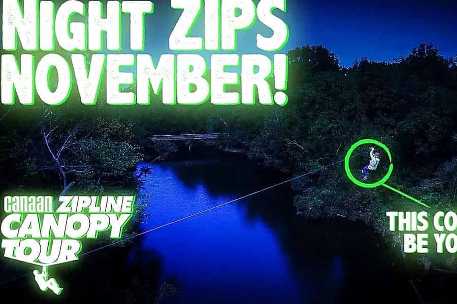Charlotte: Zipline-Abenteuer bei Nacht über den Catawba River. Foto: GetYourGuide Charlotte: Zipline-Abenteuer bei Nacht über den Catawba River. Foto: GetYourGuide