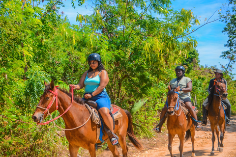 Cavalca nel paradiso: Punta Cana a cavallo sulla spiaggia.Corsa completa