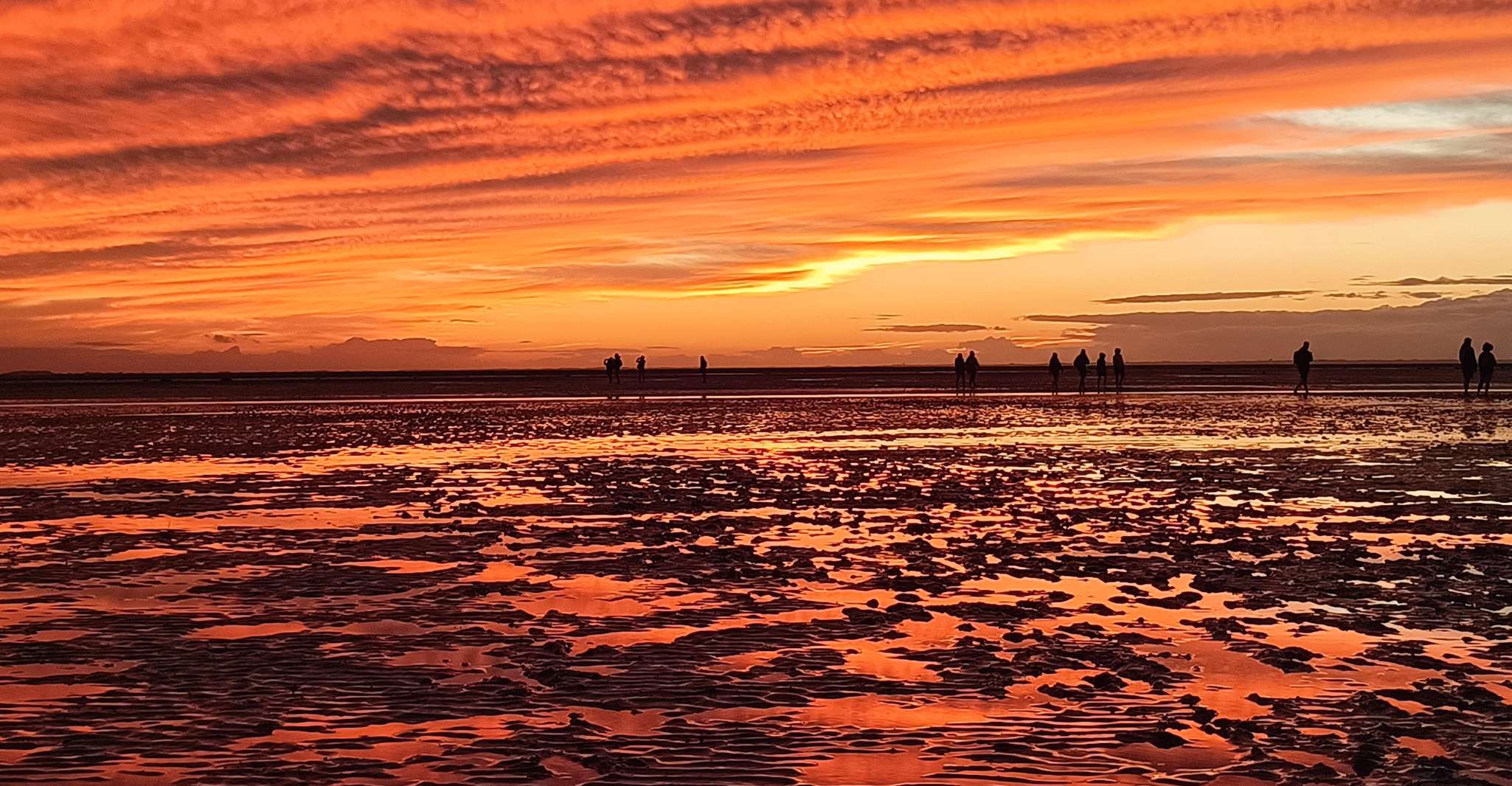 Bay of Mont Saint-Michel , Sunset Until Dark Night - Housity