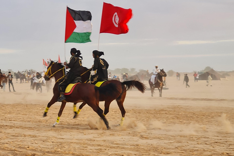 Djerba Fantasia: 2-godzinny pokaz tradycyjnej jazdy konnej w LagunieDjerba Fantasia: Tradycyjny pokaz jeździecki w Lagunie (2 godziny)