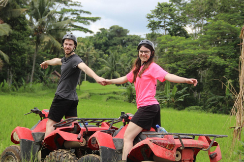 Ubud: Alamelu ATV Quad Bike Adventure with Mud & Waterfalls Full Track ATV Quad Bike + Monkey Forest (Private Transfer)