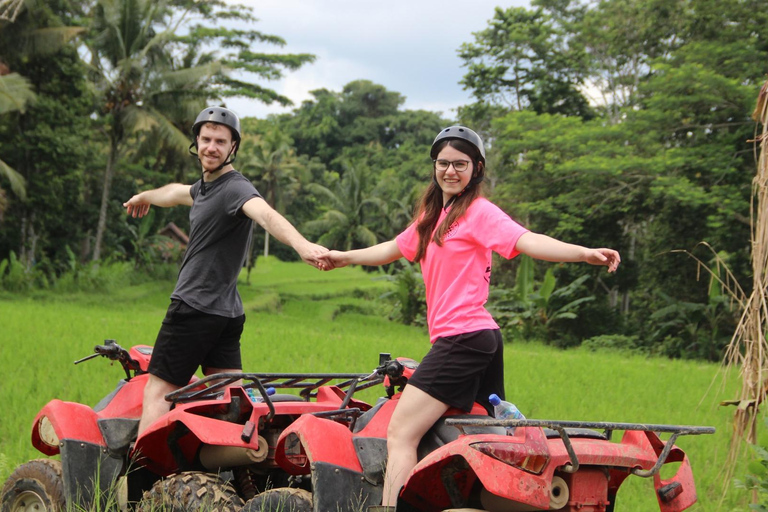Ubud: Alamelu ATV Quad Bike Adventure with Mud & Waterfalls Full Track ATV Quad Bike + Monkey Forest (Private Transfer)