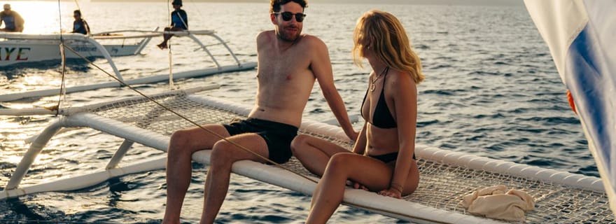 Îles El Nido : Voile partagée au coucher du soleil à Paraw