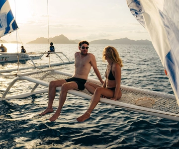 El Nido öarna: Delad Paraw solnedgångssegling