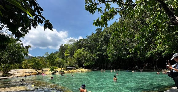 Krabi: Hot spring, Emerald Pool, Tiger Cave and elephant