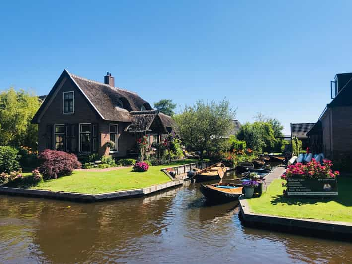 Amsterdam: Escursione di un giorno a Zaanse Schans e Giethoorn con crociera