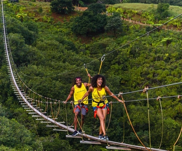 Mauritius: Vallé Advenature Park, Nepalese Bridge