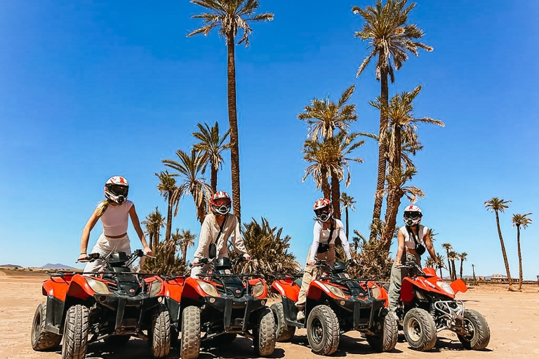 Activité quad à Marrakech : Oasis des Palmiers et désert de Jbilat