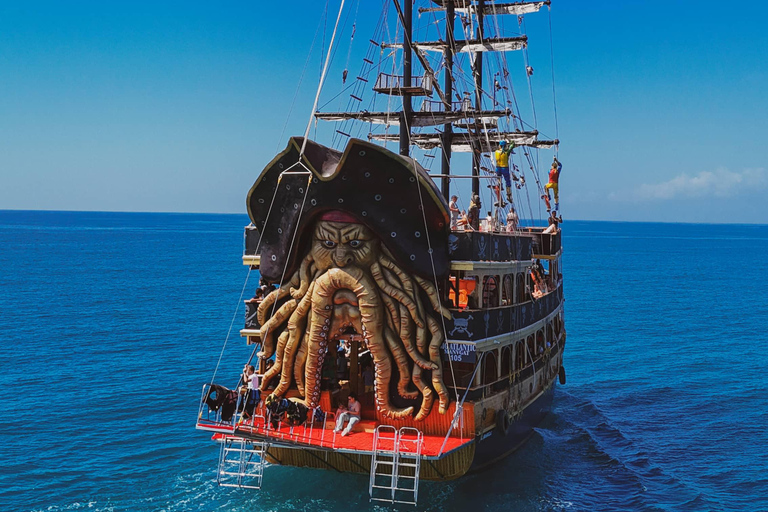 Antalya: Duden Waterfall Pirate Boat Trip Pirate Boat Trip with Round Trip Transfer