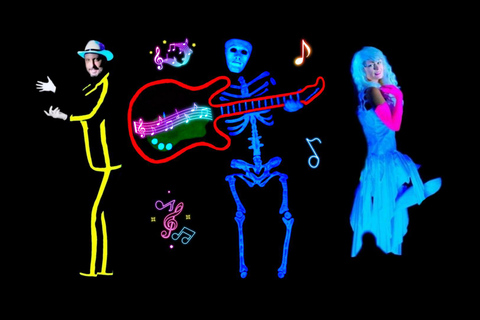 Prague: Underground Black Light Theatre Interactive Show