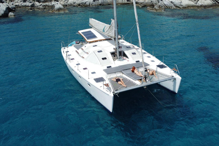 Mykonos: Catamaran Cruises with Lunch and Drinks Private Half-Day Catamaran Cruise with Lunch and Drinks